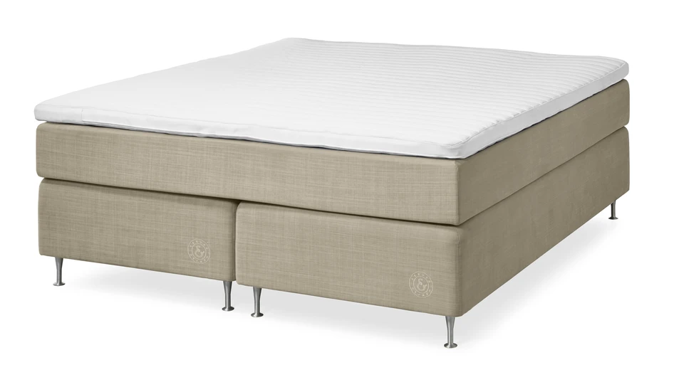 Cape Farewell Exclusive - Kontinentalsäng, dubbelsäng med bäddmadrass Fiord Soft - Beige