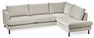Maison - 2,5-sits soffa med divan höger - Beige