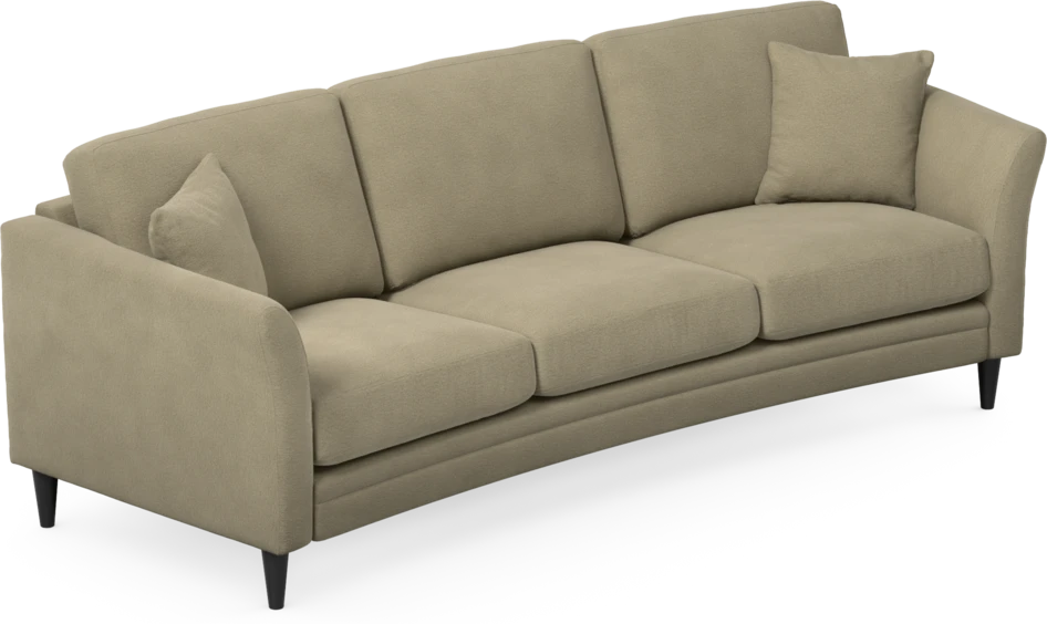 Eden - 3-sits soffa svängd - Beige