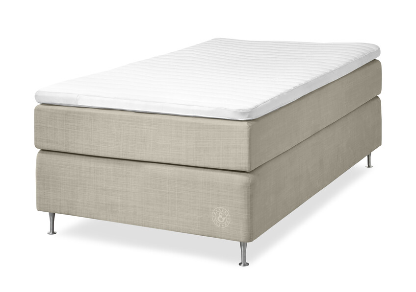 Cape Farewell Exclusive - Kontinentalsäng, enkelsäng med bäddmadrass Fiord Soft - Beige