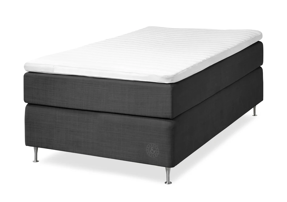 Cape Farewell Exclusive - Kontinentalsäng, enkelsäng med bäddmadrass Fiord Soft - Grå