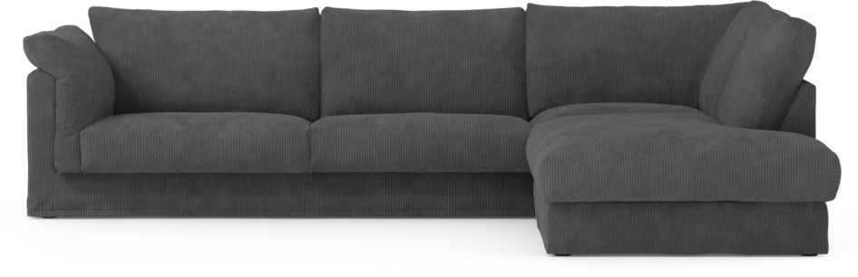 Cherrie Klädsel - Klädsel till 3-sits soffa med divan höger - Grön