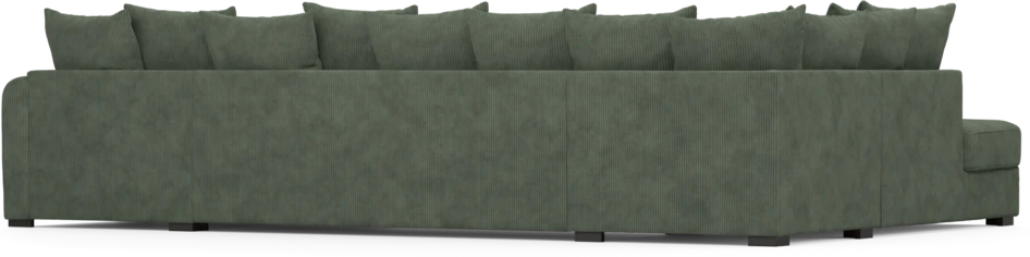 Town - 3-sits soffa med divan vänster och schäslong höger - Grön