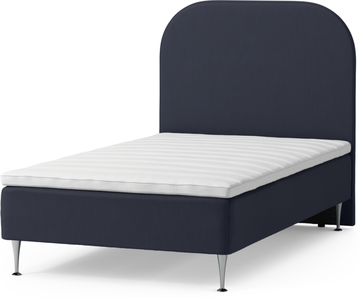 Roma Family - Ramsäng, enkelsäng med bäddmadrass och sänggavel slät, B 90-120