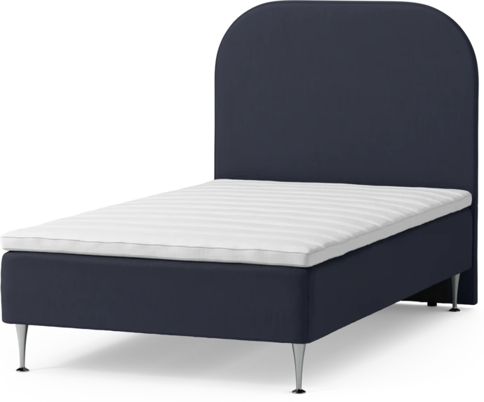 Roma Family, Ramsäng, enkelsäng med bäddmadrass och sänggavel slät, B 90-120