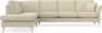 Eden - 3-sits soffa med divan - Beige