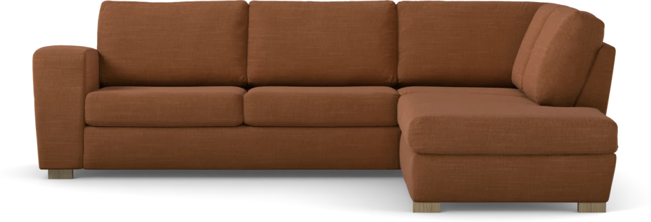 Friday - 2,5-sits soffa med divan höger - Orange