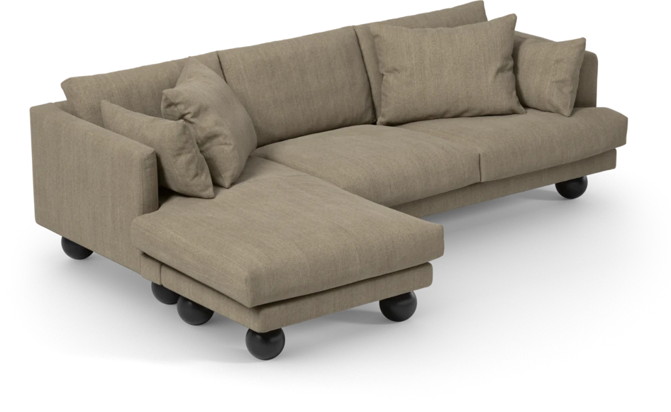 Harper - 4-sits med schäslong vänster - Beige