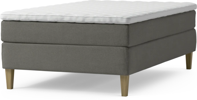 Delux Sense, Kontinentalsäng, enkelsäng 120 cm med bäddmadrass och sängben