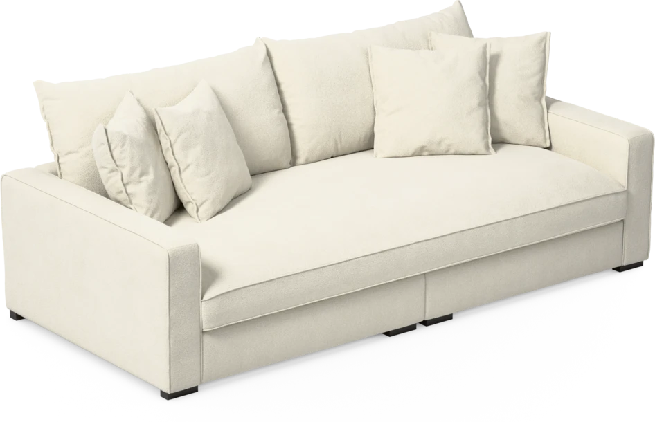 Rossi - 3-sits soffa, hel dyna - Vit