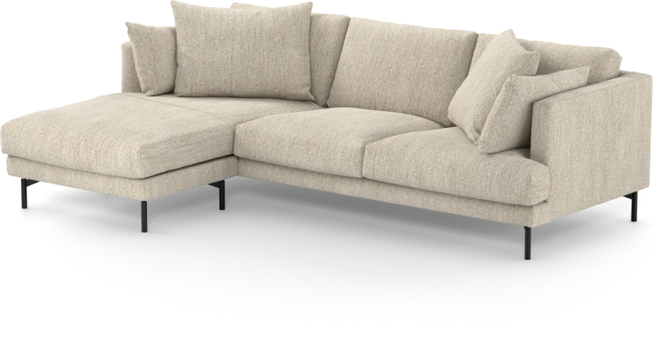 Harper - 4-sits med schäslong vänster - Beige