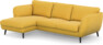 Madison Lux - 2-sits soffa med schäslong vänster - Gul