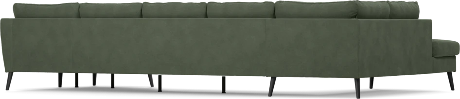 County - 4-sits soffa med divan vänster och schäslong höger - Grön