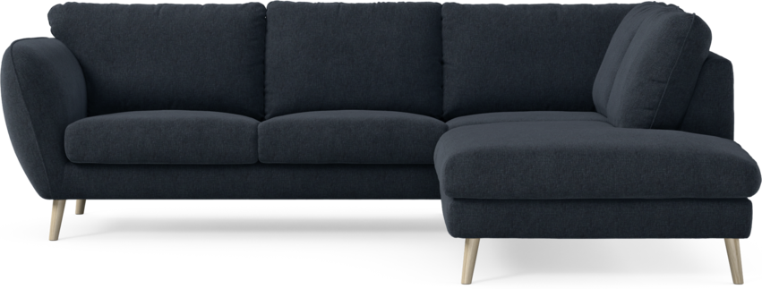 Madison Lux - 2-sits soffa med divan höger - Blå