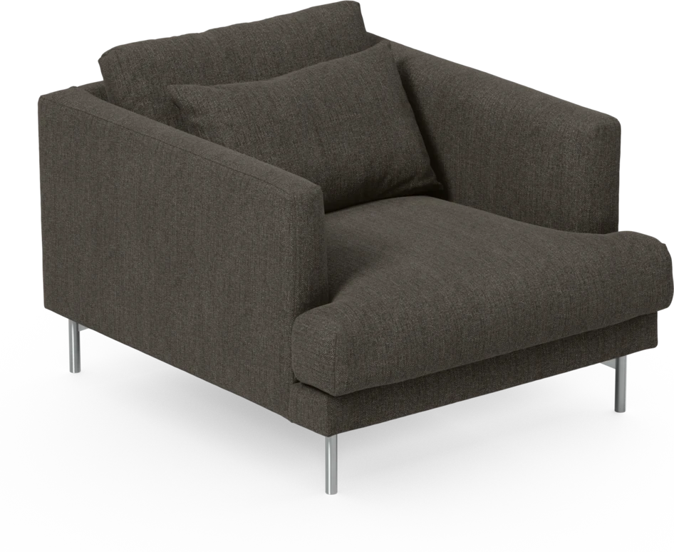Harper - Fåtölj, 75 cm - Brun
