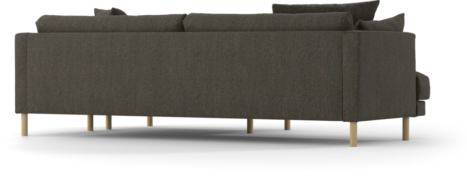 Harper - 4-sits med schäslong XL höger - Brun