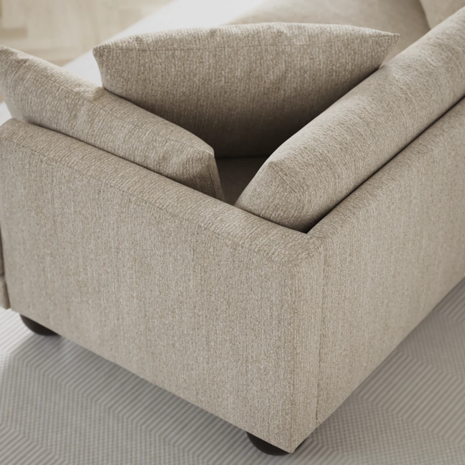 Harper - 4-sits med schäslong vänster - Beige