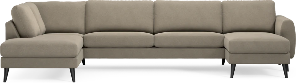 Bridge - 3-sits soffa med divan vänster och schäslong höger - Beige