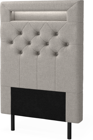 New York led - Sänggavel, 90-210 cm - Grå