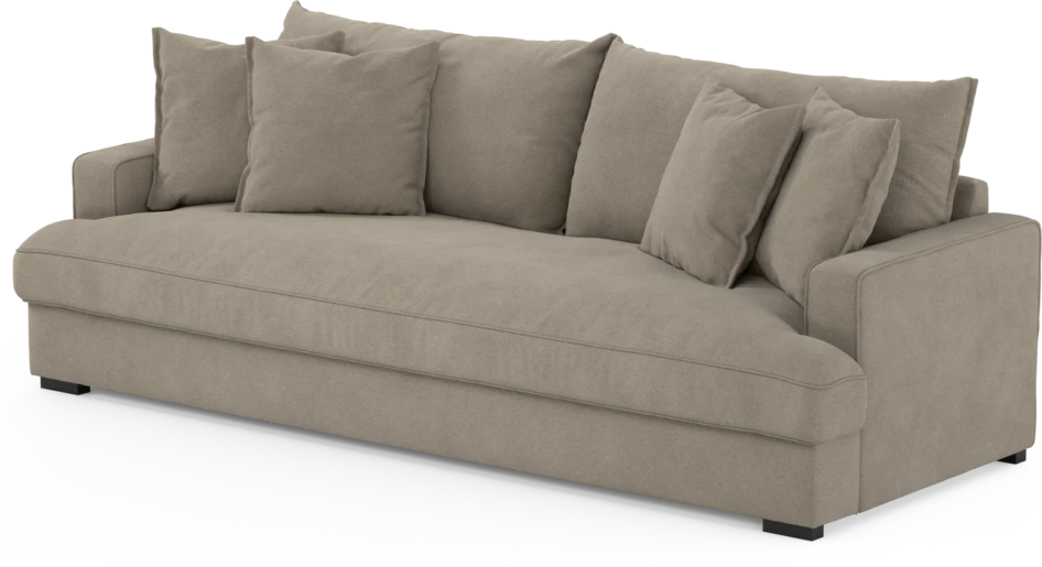 Mila - 4-sits soffa, hel dyna - Beige