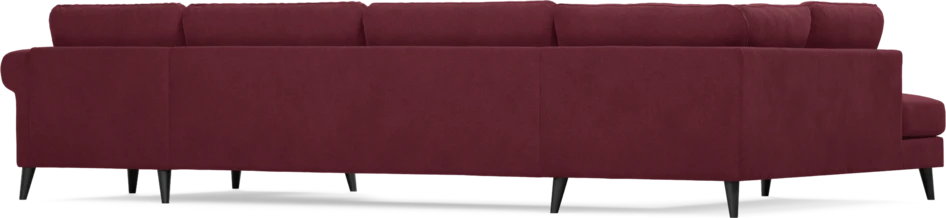 Bridge - 3-sits soffa med divan vänster och schäslong höger - Röd