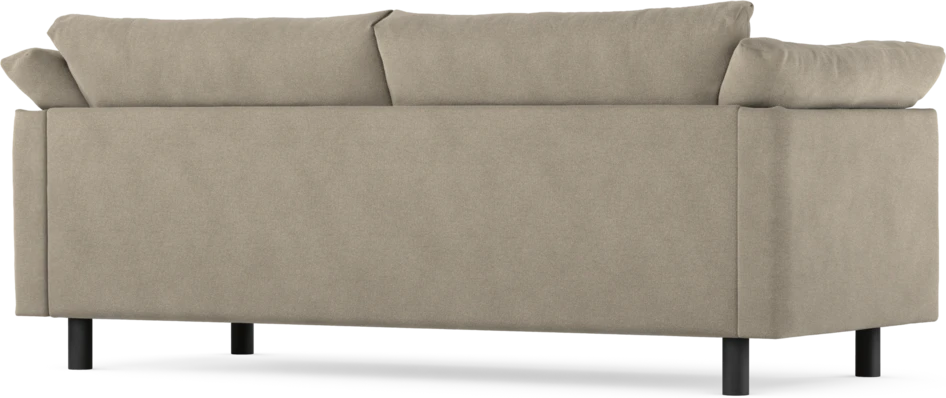 Cherrie - 2,5-sits soffa, hel dyna, fast klädsel - Beige