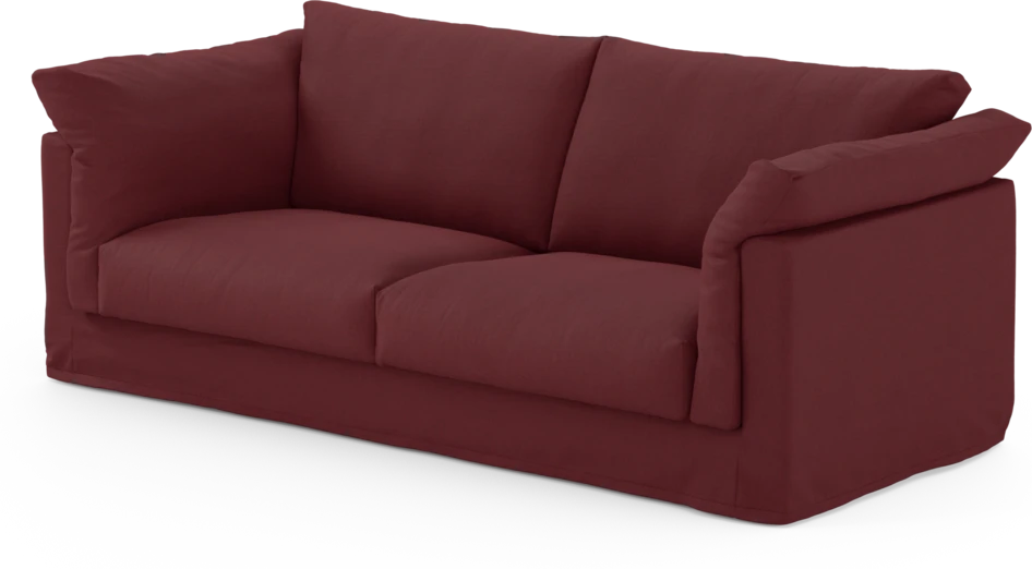 Cherrie - 2,5-sits soffa med kappa - Röd