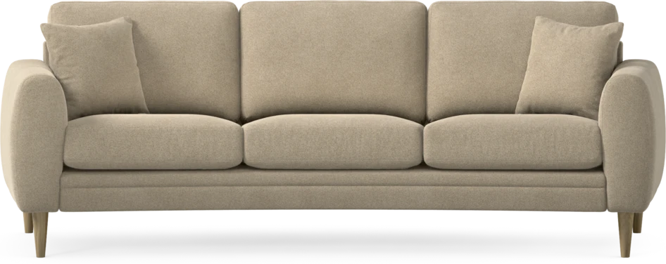 Eden - 3-sits soffa svängd - Beige