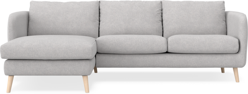 Madison Lux - 2-sits soffa med schäslong vänster - Grå