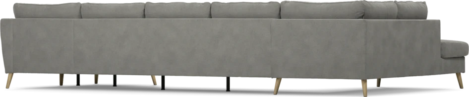 County - 4-sits soffa med divan vänster och schäslong höger - Grå