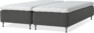 Delux Sense - Ramsäng, dubbelsäng med bäddmadrass - Grå