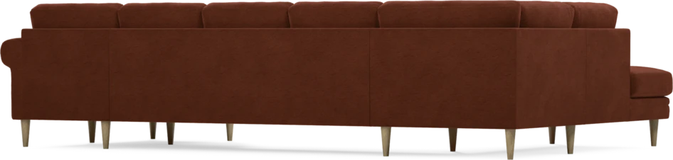 Eden - 3-sits soffa med divan vänster och schäslong höger - Orange