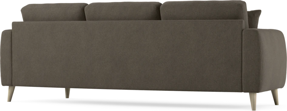 Eden - 3-sits soffa svängd - Brun