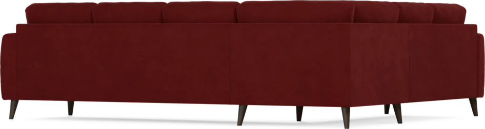 Eden - Hörnsoffa, 2+3-sits - Röd