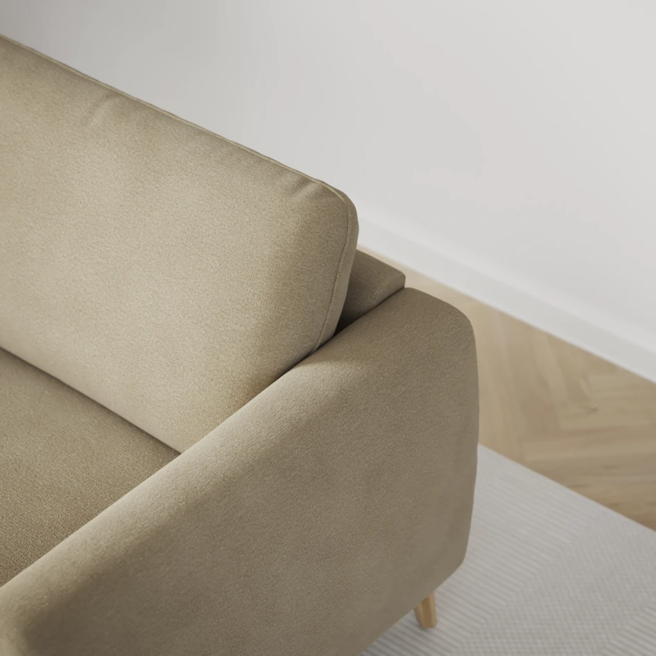 Bridge - 3-sits soffa med schäslong vänster och divan höger - Beige