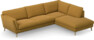 Madison Lux - 3-sits soffa med divan höger - Gul
