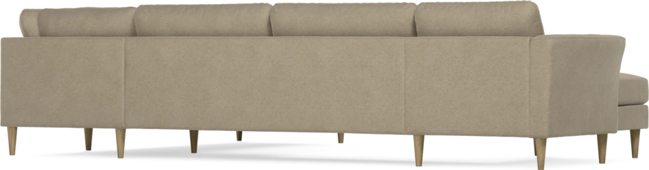 Bridge - Hörnsoffa, 3+2-sits med schäslong vänster - Beige