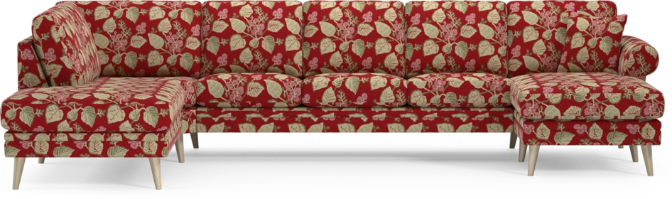 Eden - 3-sits soffa med divan vänster och schäslong höger - Flerfärgad