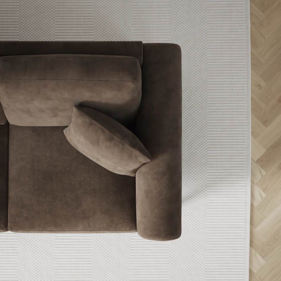 Eden - 2,5-sits soffa - Brun