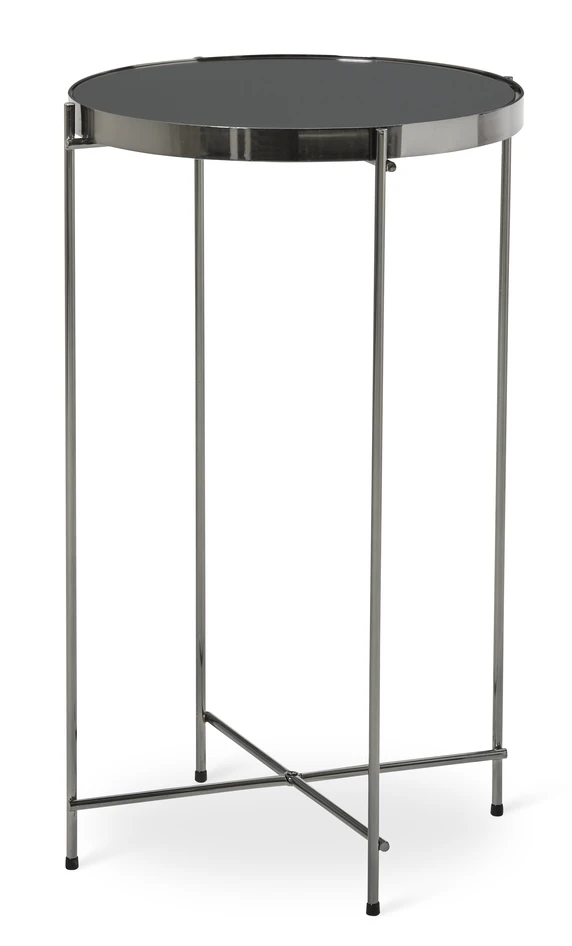 Zero - Sidobord, Ø 43, H 70 cm - Grå
