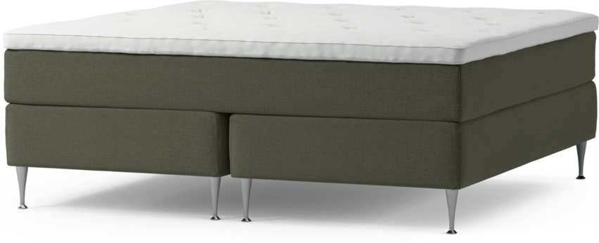 Delux Dream - Kontinentalsäng, dubbelsäng med bäddmadrass och sängben