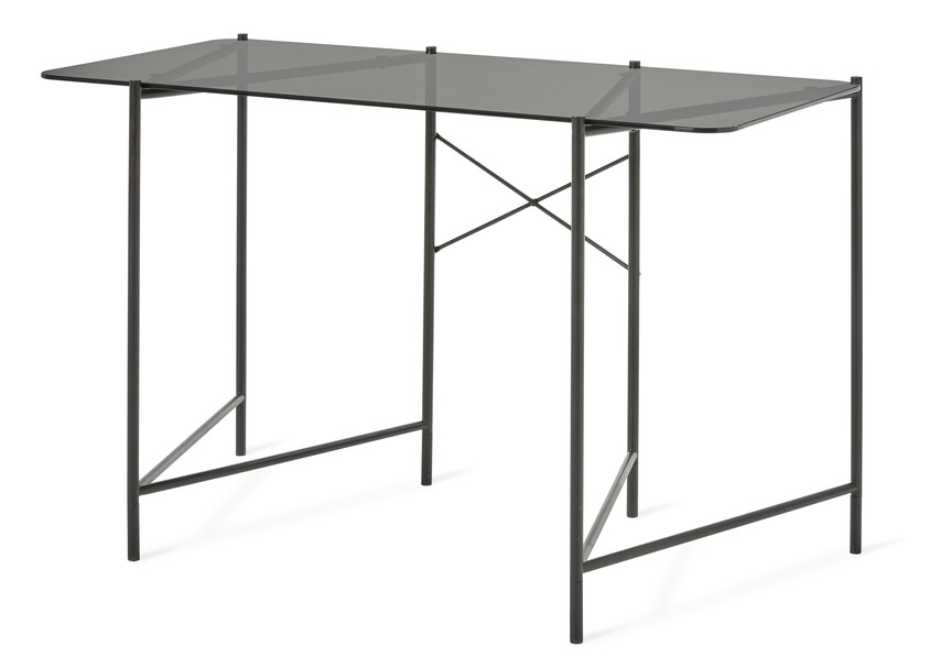 Clyde - Skrivbord, L 120 cm - Svart