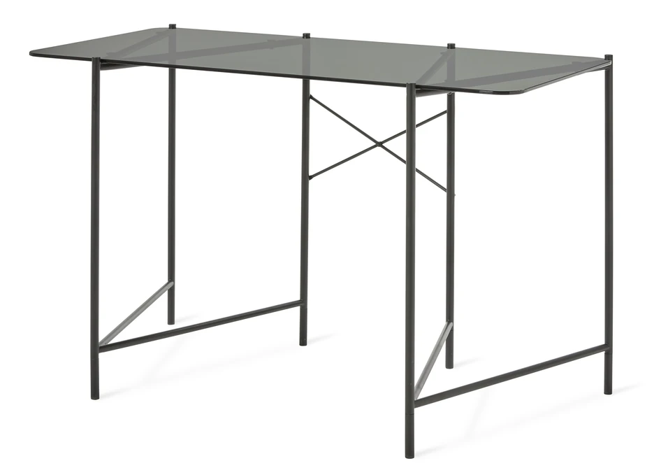 Clyde - Skrivbord, L 120 cm - Svart