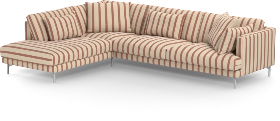 Harper - 3-sits soffa med divan vänster - Flerfärgad