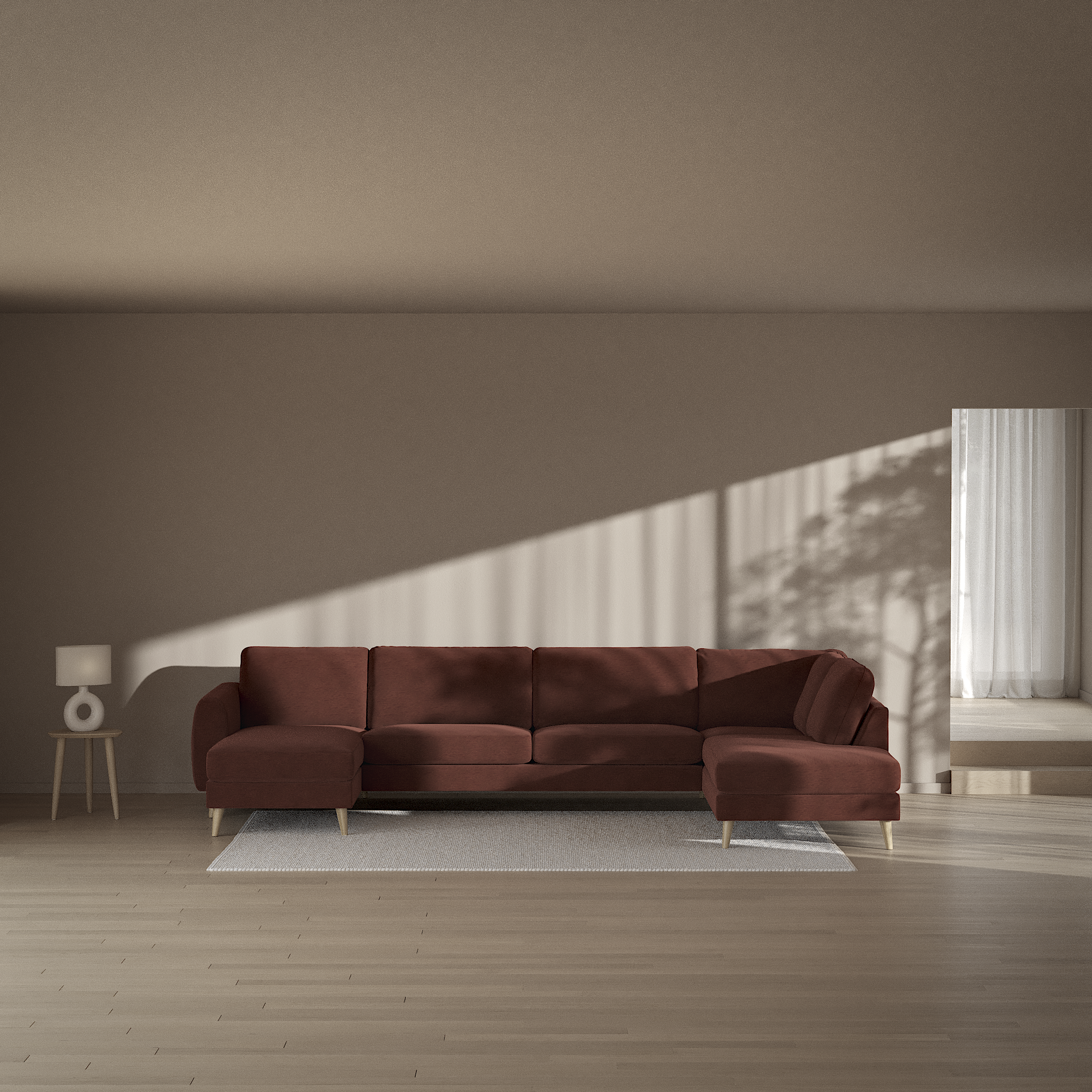 Bridge - 3-sits soffa med schäslong vänster och divan höger - inspiration