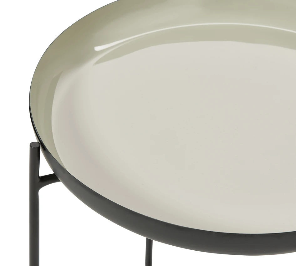 Nad - Brickbord, Ø 42, H 40 cm - Beige