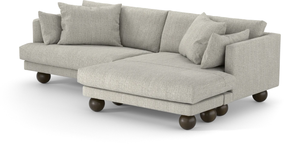 Harper - 4-sits med schäslong XL höger - Vit