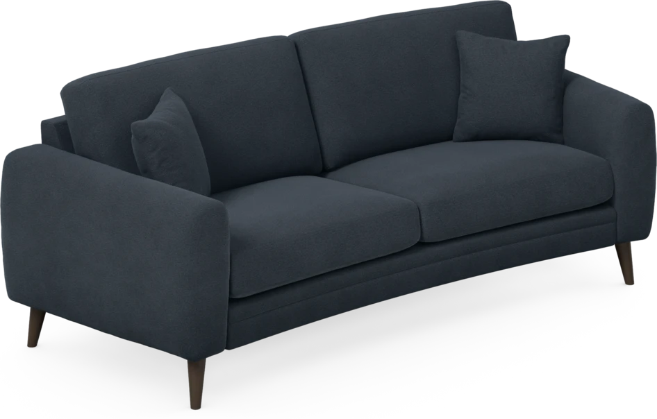 Eden - 2,5-sits soffa svängd - Blå