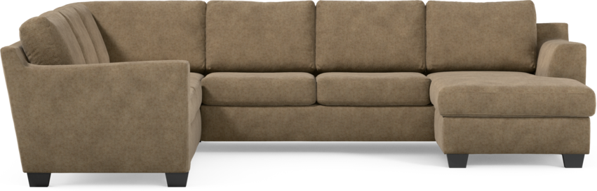 Friday - Hörnsoffa, 2+3-sits med schäslong höger - Brun