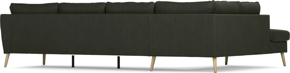 County - 3-sits soffa med divan vänster - Grön